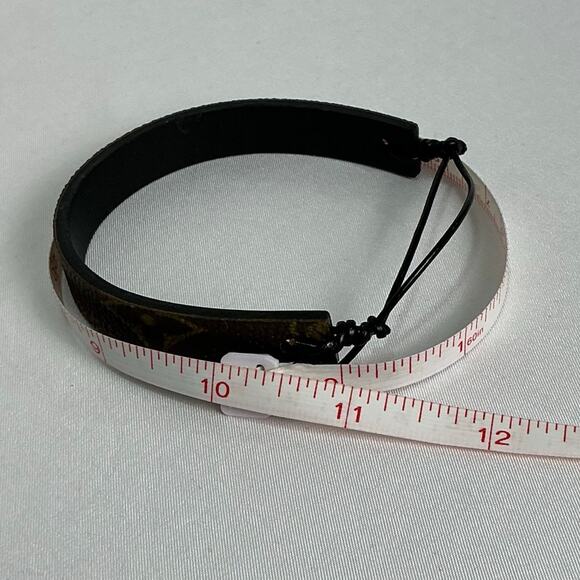 Louis Vuitton Monogram Canvas Slide Leather Bracelet - Picture 3 of 6